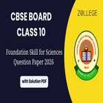 CBSE Class 10 Foundation Skill for Sciences Question Paper 2026 with Solution Pdf